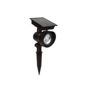 lot 14319 image: Portfolio 24X Brighter (28.8-Lumens) Black Solar LED Landscape Flood Light