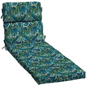 lot 14333 image: Garden Treasures 1-Piece Salito Marine Patio Chaise Lounge Chair Cushion
