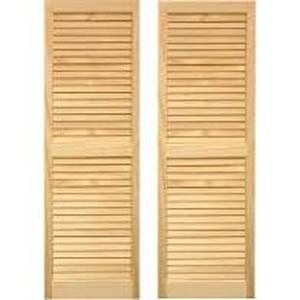 lot 14306 image: Pinecroft Natural wood Exterior Shutter or bifold door