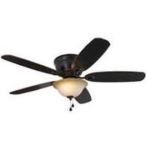 lot 14353 image: Harbor Breeze Lake Canton 52 inch bronze finish ceiling fan Retail $80