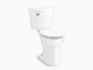 lot 14382 image: Sterling Kohler Garwind Chair Height elongated toilet bowl