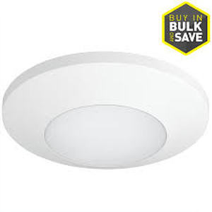 lot 14397 image: Progress Lighting 7.5-in White Transitional Led Flush Mount Light Energy Star
