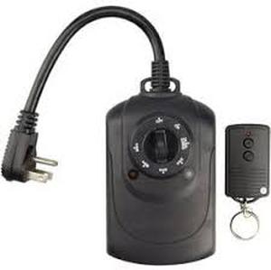 lot 14438 image: Utilitech 15-Amp 2-Outlet Mechanical Residential Plug-In Countdown Lighting Timer