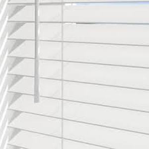 lot 14448 image: Levolor 2-in White Faux Wood Blinds. Precut To 48 14 X 64. Includes Hardware