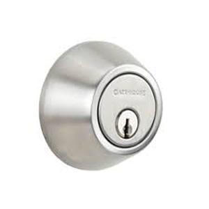 lot 14464 image: Gate House Singlecylinder Deadbolt 0118011 Brushed Stainless Steel Finisn