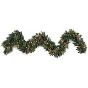 lot 14470 image: Dual color lighted Branch Garland