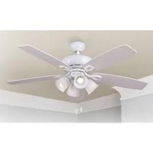 lot 14400 image: Harbor breeze Notus 52 white ceiling fan