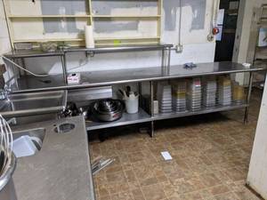 lot 8521 image: Stainless Steel Prep Table