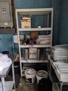 lot 8526 image: Shelving, Contents Not Included