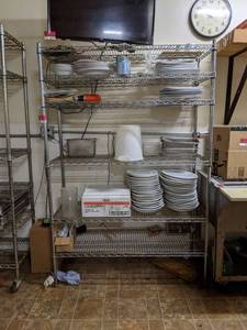 lot 8530 image: Shelving With Contents