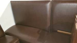 lot 8563 image: (3) Black Dining Booths