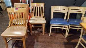 lot 8565 image: (5) Wood Dining Chairs
