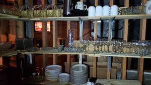 lot 8592 image: Martini Glasses, Plates, Wine Glasses and More