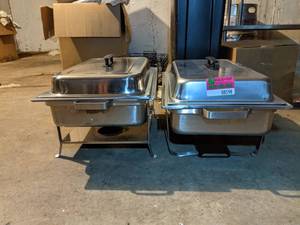 lot 8598 image: (2) Chaffing Dishes