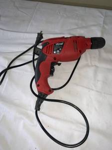 lot 4576 image: Hyper Tough 5-Amp 38 Inch Electric Drill Works Location A1