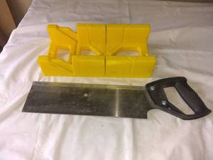 lot 4586 image: Stanley Hand Saw With Miter Box