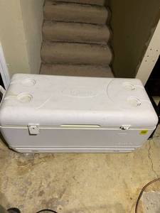 lot 4651 image: Igloo Quick and Cool Cooler (150-Quart, White)