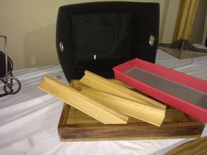lot 4741 image: Assorted Lot Tray, Basket Etc