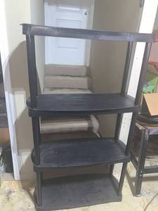lot 4744 image: Four Tier Plastic Shelf
