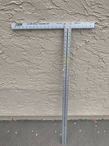 lot 4756 image: Wal-Board 48 Inch T-Square Location Workbench