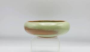 lot 5038 image: Frankoma Pottery 212-4 Prairie Green Bowl