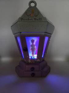 lot 5106 image: Disney Tinkerbell Large Lantern Musical Lighted Jewelry Box