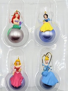 lot 5120 image: (2) Hallmark Keepsakes Disney Miniature Ornaments in Boxes - Disney Princesses and Pinocchio