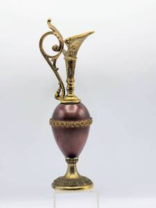 lot 5180 image: VintageAntique Decorative Metal or Brass Ornate Vase Incense Burner 11t