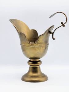 lot 5181 image: Large Brass Pitcher Approximately 10.75 Tall