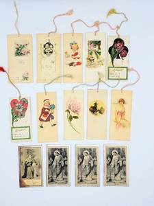 lot 5189 image: Lot of 10 Vintage Bridge Tally Cards 1920s - 1940s & (4) Funeral Prayer Cards from the 1930s