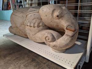 lot 5441 image: Wooden Elephant Statue