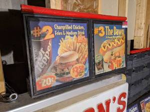 lot 6419 image: Drive Thru Menu Signs