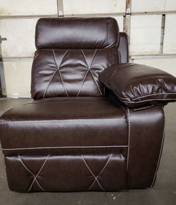 lot 120 image: Brown Leather Luxury Recliner Arm Chair
