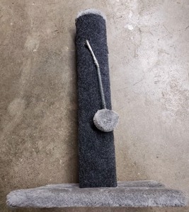 lot 150 image: Cat Post, Black & Grey