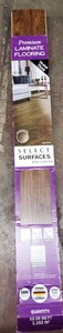lot 171 image: Select Surfaces Mocha Walnut Laminate Flooring, 6 Planks (12.50 sq. ft.)