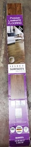 lot 172 image: Select Surfaces Mocha Walnut Laminate Flooring, 6 Planks (12.50 sq. ft.)