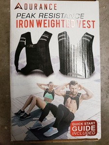 lot 185 image: Adurance Weighted Vest Workout Equipment, 10lbs Body Weight Vest For Men, Women,