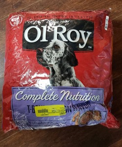 lot 224 image: Ol Roy Complete Nutrition T-Bone & Bacon Flavor Dry Dog Food, 15 lb