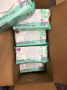 lot 495 image: Parents Choice Fragrance Free Baby Wipes, 12 Flip-Top Packs (1200 Total Count)