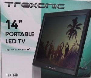 lot 349 image: Trexonic Portable Rechargeable 14 In Led Tv