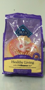 lot 352 image: Blue Buffalo Healthy Living Chicken & Brown Rice Recipe Adult Premium Dry Cat Food - 5lbs