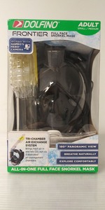lot 357 image: Dolfino Frontier Adult Sm Full Face Snorkel