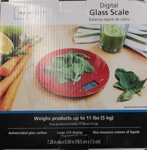 lot 383 image: Mainstays Round Digital Scale