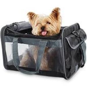 lot 152 image: TrustyPup Dog Travel Carrier, Black, Small, 11L