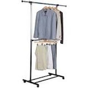 lot 227 image: Mainstays 2 Tier Adjustable Garment Rack