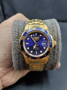 lot 2015 image: Invicta Mens 8937A Pro Diver 18k Gold Ion-Plated  Watch