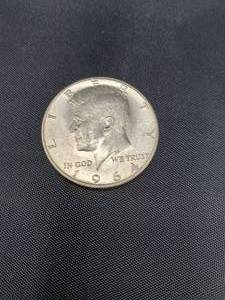 lot 2031 image: 1964 USA Silver Kennedy Half Dollar