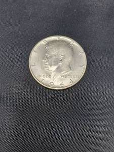 lot 2032 image: 1964 USA Kennedy silver half dollar