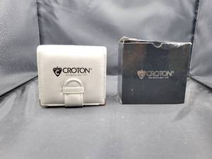 lot 2161 image: Croton Mens Blue Leather Band Water Resistant Wristwatch