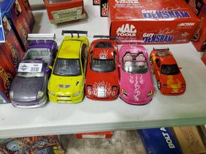 lot 2585 image: Lot of 5 The Fast and The Furious Model Cars